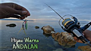 Micro Jig Casting Pinggiran Pakai Jig Warna Andalan Memang Joss mas Broo..