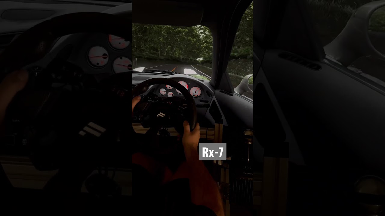 Legendary Rx-7 on Akina mountain downhill 