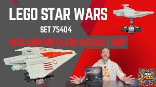 Acclamator-Class Assault Ship NEW! 2025 Unboxing and Review Lego Star Wars set 75404
