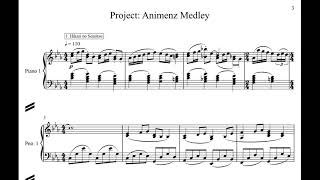 [Sheet Music] Project: Animenz Anipiano Medley. In celebration of Animenz's 11th Anniversary
