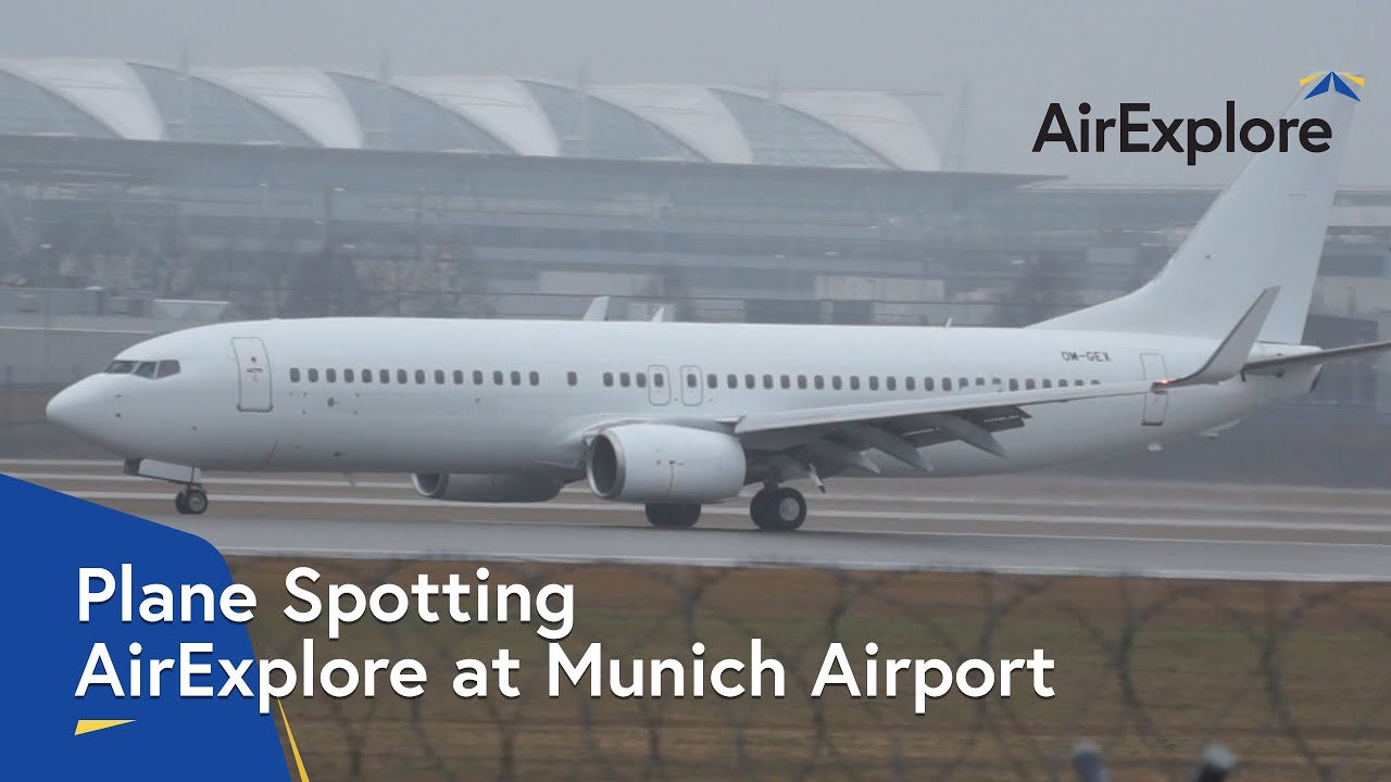 Former AirExplore's OM-GEX Landing in Low Visibility in Munich |B737-800 Caught by MUC-Spotter
