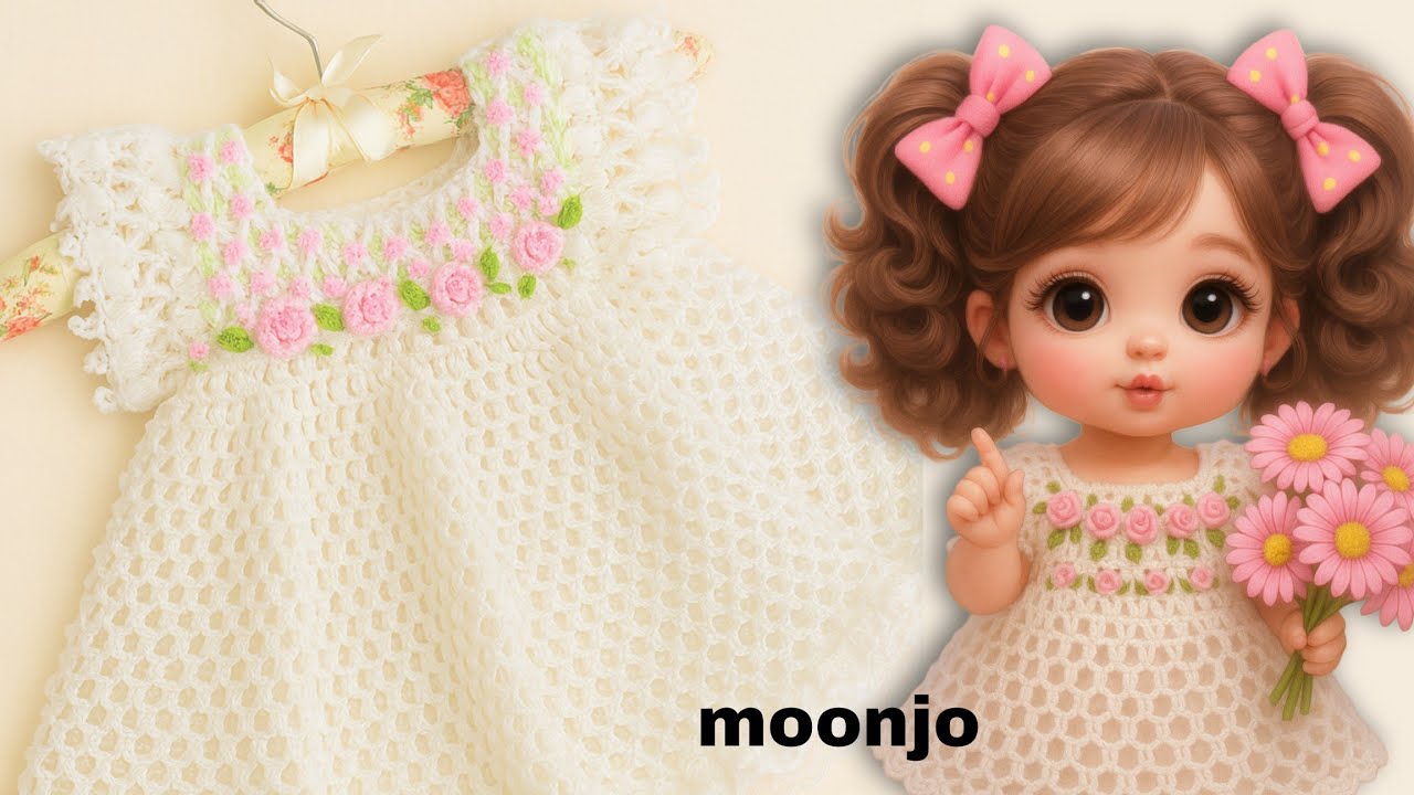 طريقة تطريز على الكروشيه/بغرزات لايرلندية والفرنسية #crochet لتزين كل قطع الكروشيه