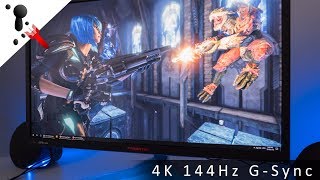 You will need a very high end system to use this monitor its
potential. 8700k + 1080 ti was not enough get full frames in most new
games. that said, at...