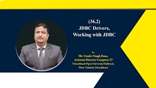 36 2 JDBC Drivers, Working with JDBC
