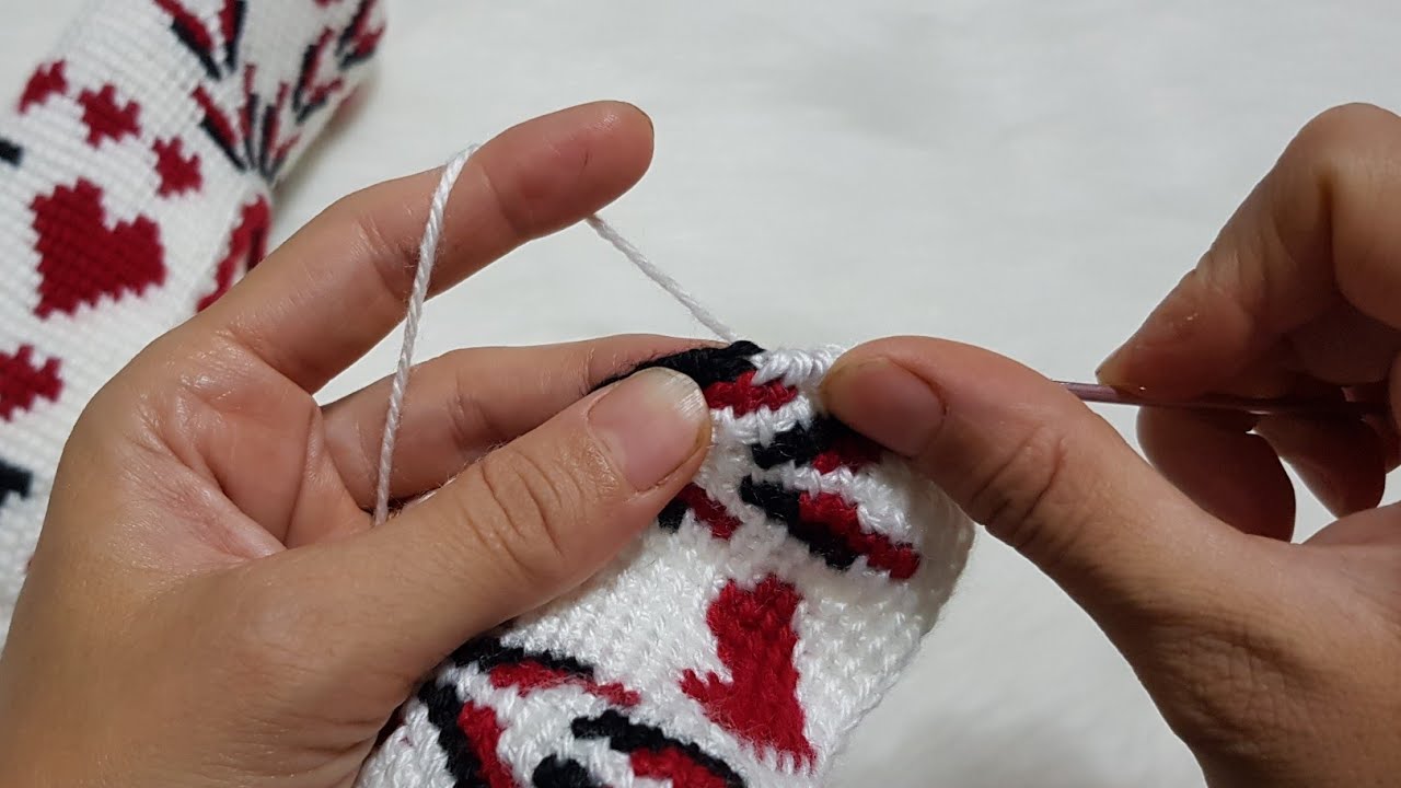 En Çok İstek Alan Modellerden Tunus İşi I Love You Patik Yapımı Baştan Sona Detaylı Anlatım