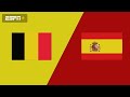 Spain vs Belgium in the European League