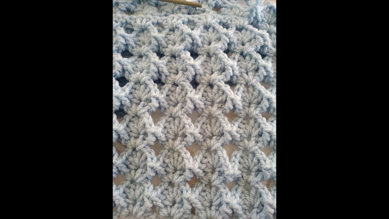 Παιδική κουβέρτα αχιβάδα με το βελονάκι ... crochet baby blanket tutorial.  Irene crochet - YouTube