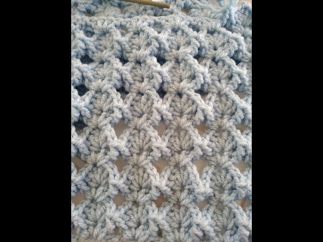 Παιδική κουβέρτα αχιβάδα με το βελονάκι ... crochet baby blanket tutorial.  Irene crochet - YouTube