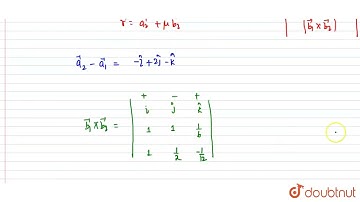 The shortest distance between the linesx=y+2 = 6z-6 and x + 1 = 2y = - 12z is  | CLASS 12 | THRE...