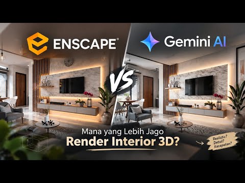 RENDER ENS​CAPE VS GEMINI AI! 😱 Mana Yang Lebih Realistic??