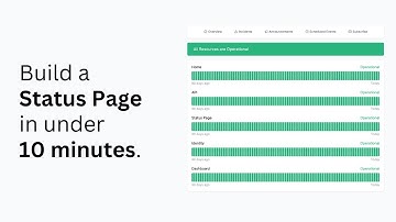Status Page Demo: Build your OneUptime Status Page in under 10 minutes.