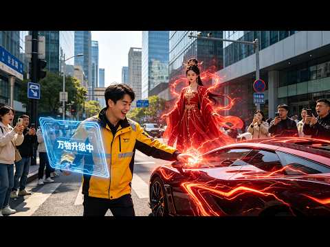 電動車變跑車？外賣員小夥子救助落魄鳳凰女帝，女帝寄居右手贈予升級異能，萬物隨心進階，逆襲坐擁無盡財富！！