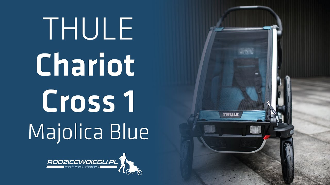 Thule Chariot Cross 1 / majolica blue | przyczepka rowerowa