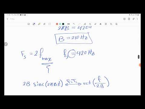 Sampling of sinc-function