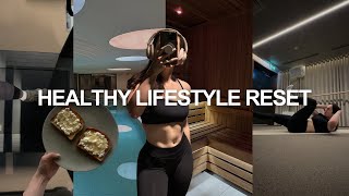 HEALTHY LIFESTYLE RESET: nutrition, cortisol myths, sauna, steps, follow along ab workout+date night