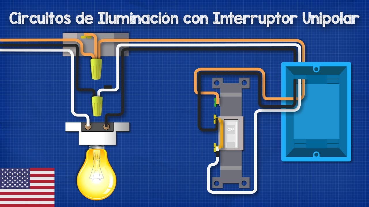 Circuitos de Iluminación con Interruptor Unipolar YouTube