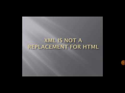 XML is not a Replacement for HTML