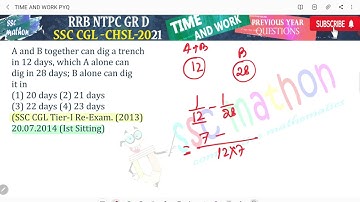 A and B together can dig a trench in 12 days, which A alone can dig in 28
