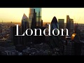 London 4K. Aerial footage.