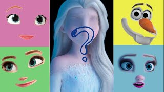 Funny Wrong Heads face Frozen 2 Elsa Puzzle Disney Princess | Family Story