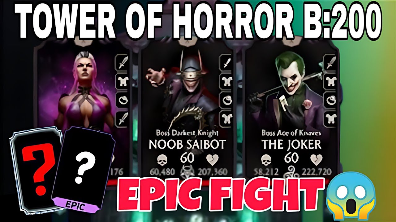 MK Mobile Tower of Horror Battle 200 Round 01 | Epic Boss Fight 💀🔥