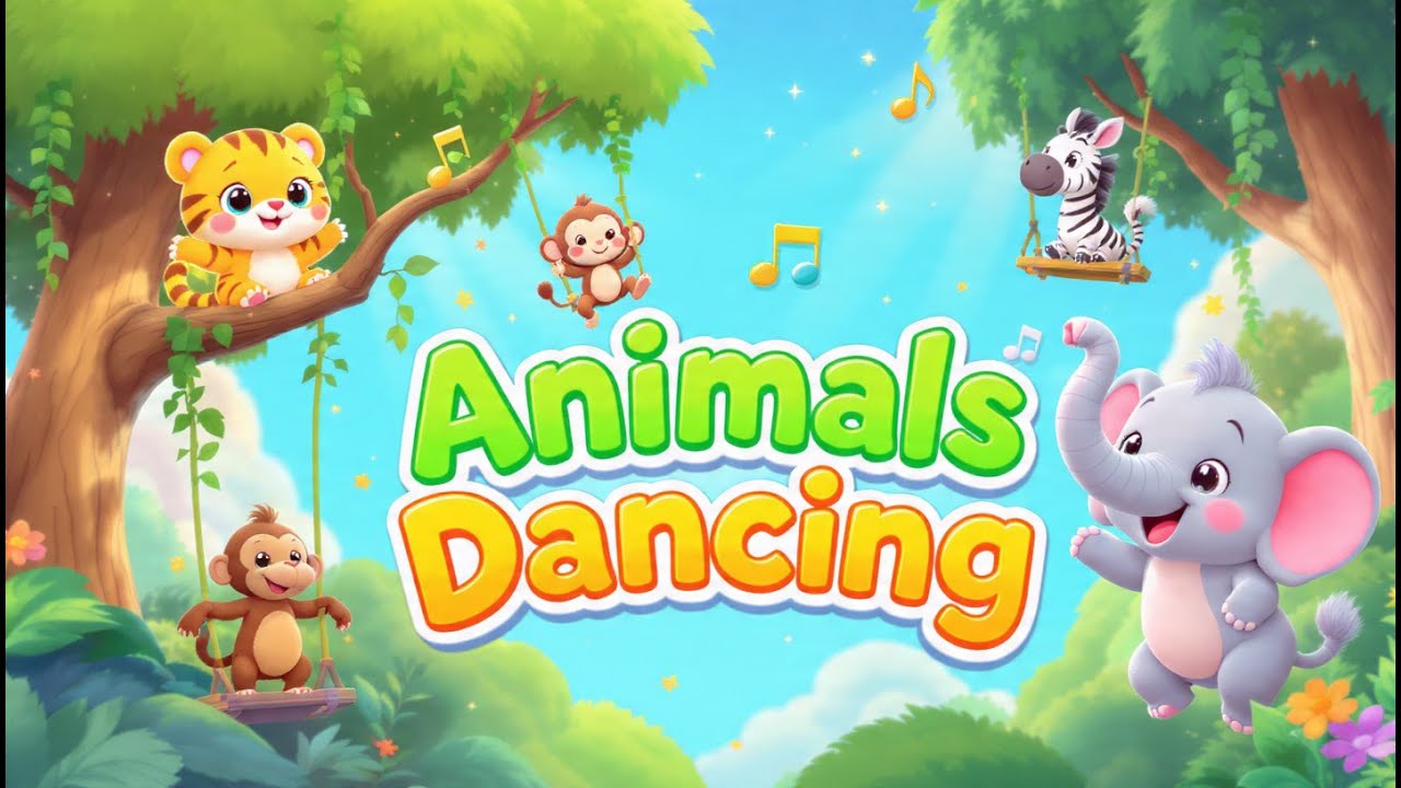 Happy Animals Dance Show | 3D Cute Cartoon | Funny Dancing Animals