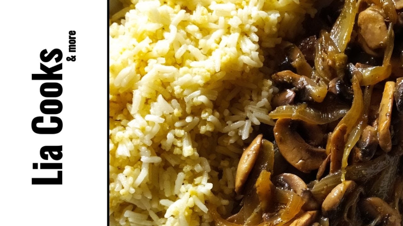 Μανιτάρια και basmati με κεχρί/Mushrooms and basmati with millet | Lia Cooks GR