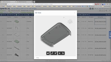 OpenBOM integrated 3D Viewer