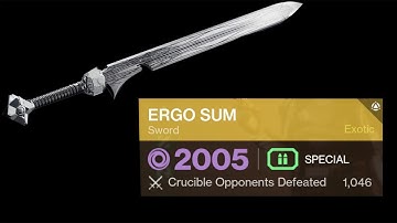 1000 Kills On ERGO SUM