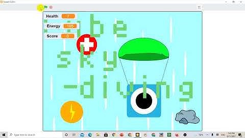 Cách làm game cube skydiving trên scratch p3
