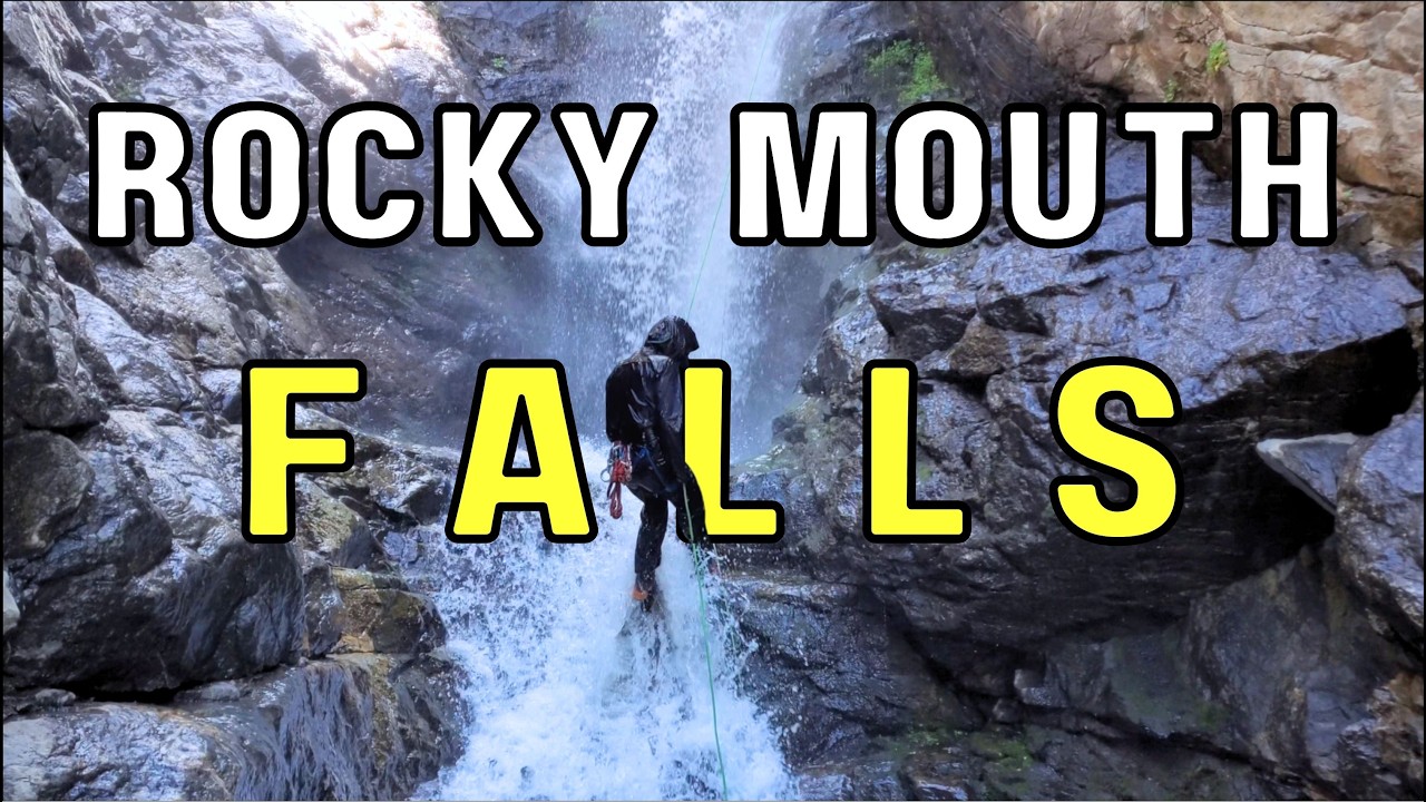 Extreme High Flow Waterfall Rappel at Rocky Mouth Falls | Utah Canyoneering