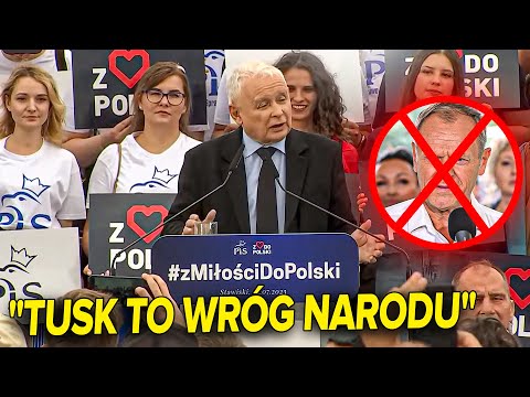 Ostre słowa Jarosława Kaczyńskiego: "TUSK TO WRÓG NASZEGO NARODU"