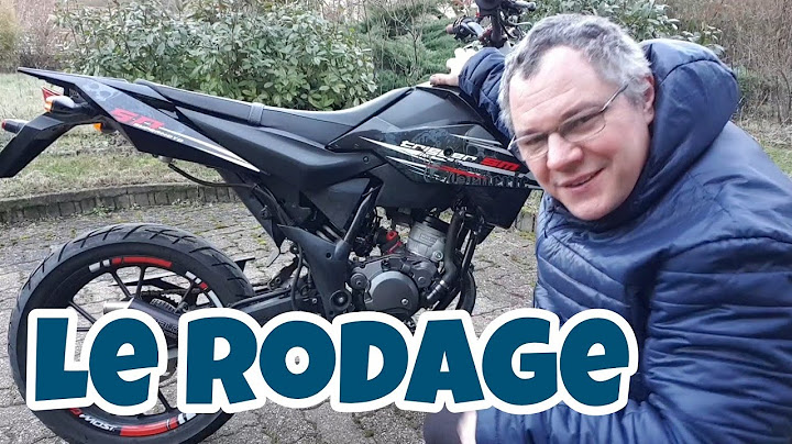 LE RODAGE MOTEUR 😎