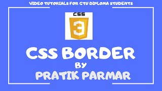 CSS BORDERS -CSS3 tutorial in Gujarati | UNIT1 L14