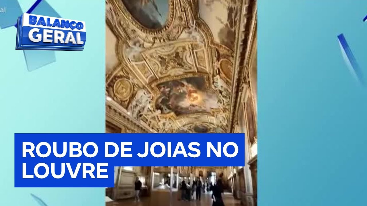 Joias da coroa francesa são roubadas do Louvre em ação rápida e audaciosa