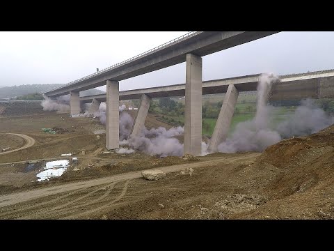 Sprengung Talbrücke Eisern in Siegen am 18.10.2020