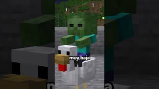 Que tan raro es ENCONTRAR un CHICKEN JOCKEY #minecraft #chickenjockey