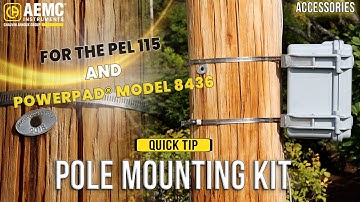 AEMC® Quick Tip- Pole Mounting Kit for PEL 115 and PowerPad® Model 8436