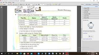 8th Computer Ch-2 (Introduction to MS-Access 2010) Activity & Worksheet [04 June 2021]