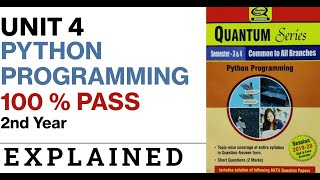 Python UNIT 4 ONESHOT IMP TOPICS EXPLAINED | PYTHON PROGRAMMING|AKTU 2ND YEAR IMPORTANT TOPIC | AKTU