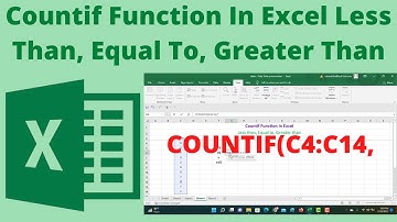 Countif Function In Excel Less Than, Equal To, Greater Than || knowledge sharing