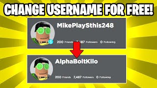 HOW TO CHANGE ROBLOX USERNAME FOR FREE WITHOUT PAYING 1,000 ROBUX!! (STILL WORKS)