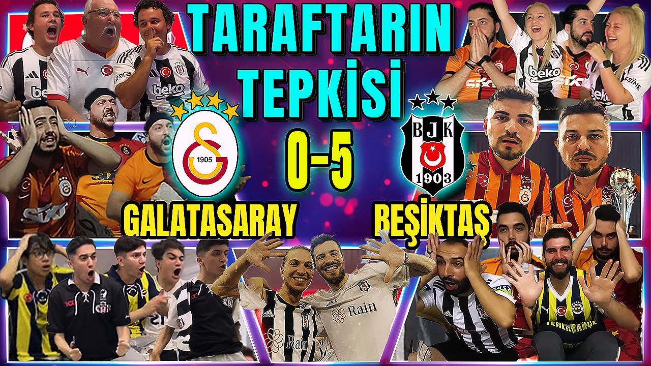 BEŞİKTAŞ’TAN TARİHİ FARK🔥 GALATASARAY'A 5-0’LIK ŞOK!😱🏆 GALATASARAY 0-5 BEŞİKTAŞ | TARAFTARIN TEPKİSİ