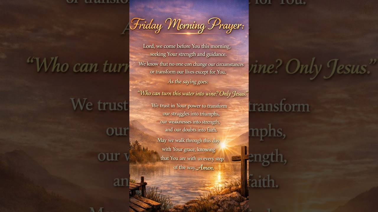 Friday morning prayer 