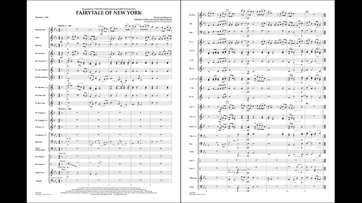 Fairytale of New York arranged by Sean O'Loughlin