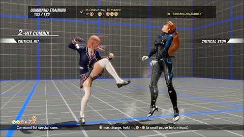 Dead or Alive 6 - Honoka Move List (Command Training / Secret Moves)