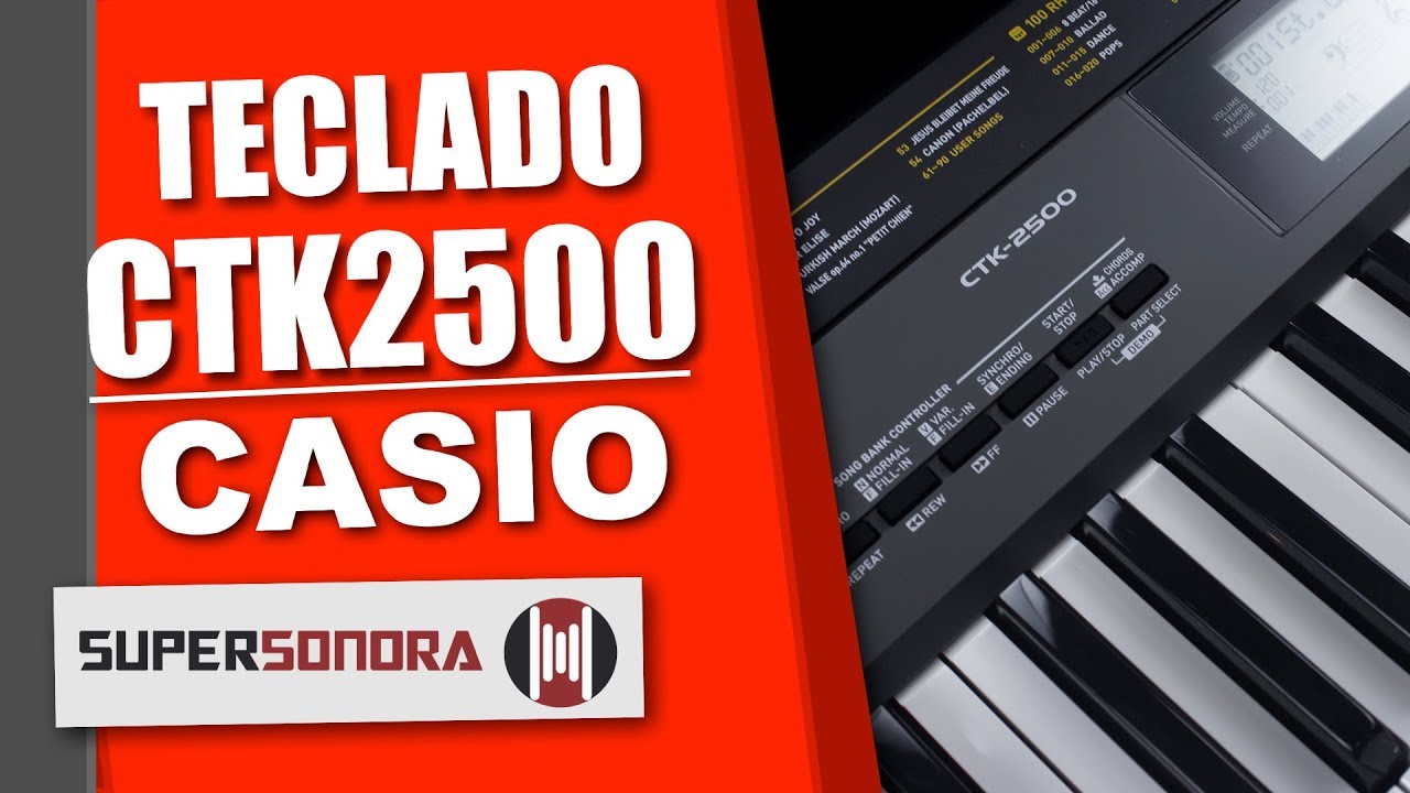 teclado musical casio ctk 2500