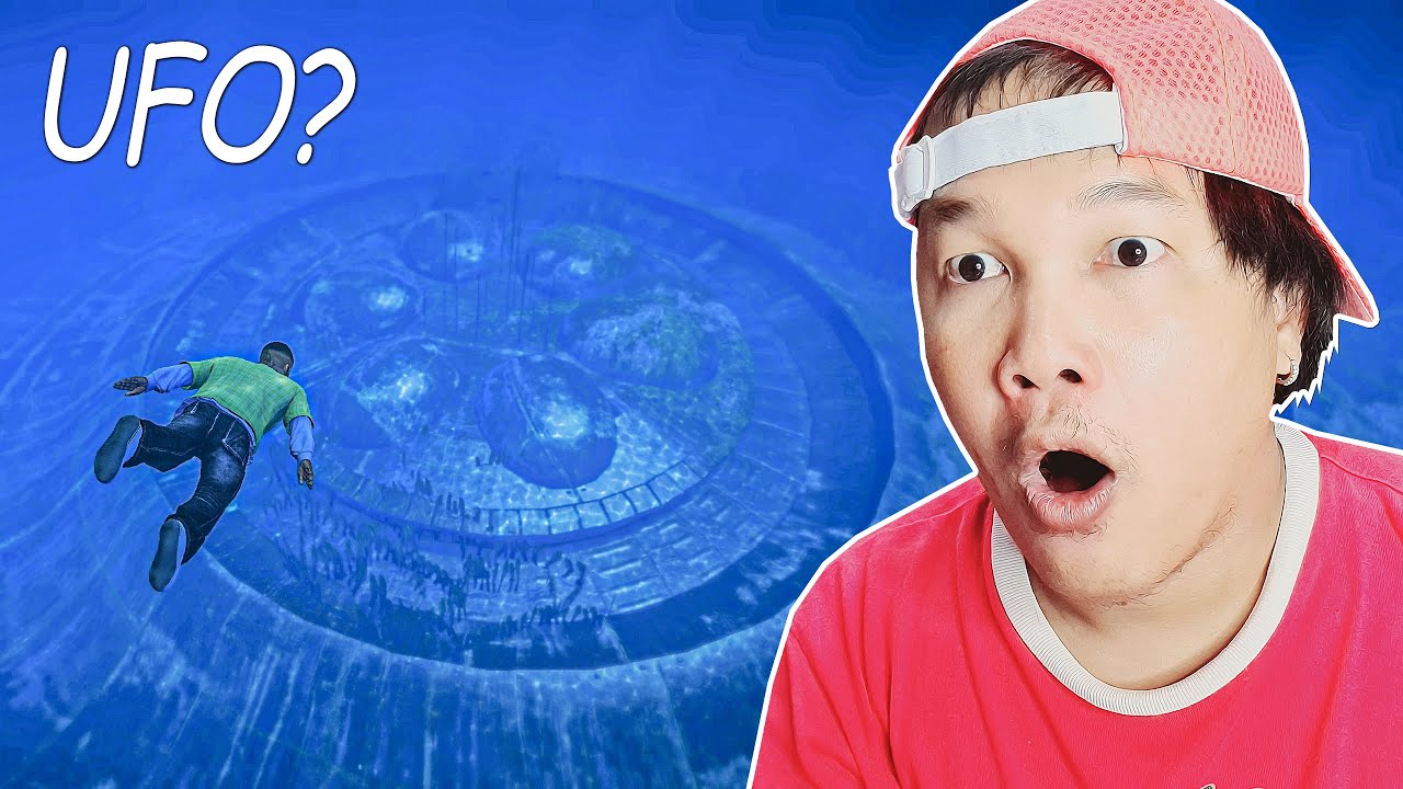 ខ្ញុំបានរកឃើញUFOពិតៗនៅក្នុងបាតសមុទ្រ😲! I Found Lost UFO in Depth Ocean in GTA 5