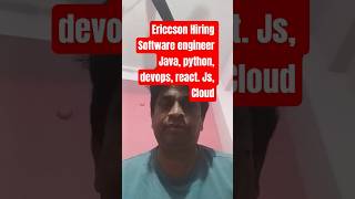 Ericsson Automation Developer Job 2026 | React, Java, Python | Kolkata IT Jobs