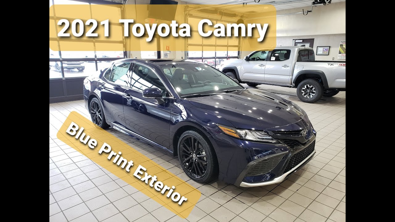 2021 Toyota Camry XSE: Blue Print Exterior (New Color) - YouTube